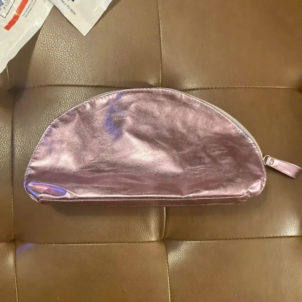 New Metallic Pink Avon Makeup Bag